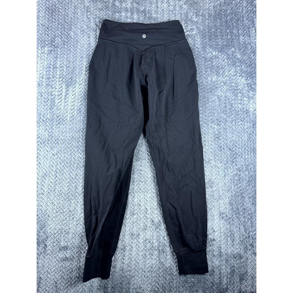 Lululemon Align Joggers Womens S Black Regular Four Way Stretch Sweat Wicking